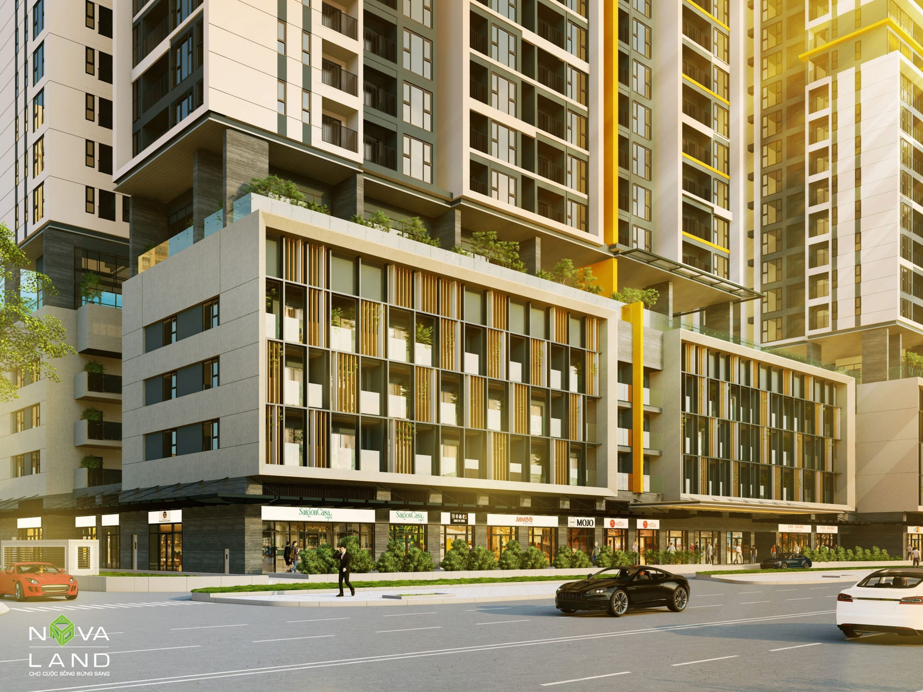 Sảnh khối đế thương mại sang trọng dự án The Park Avenue