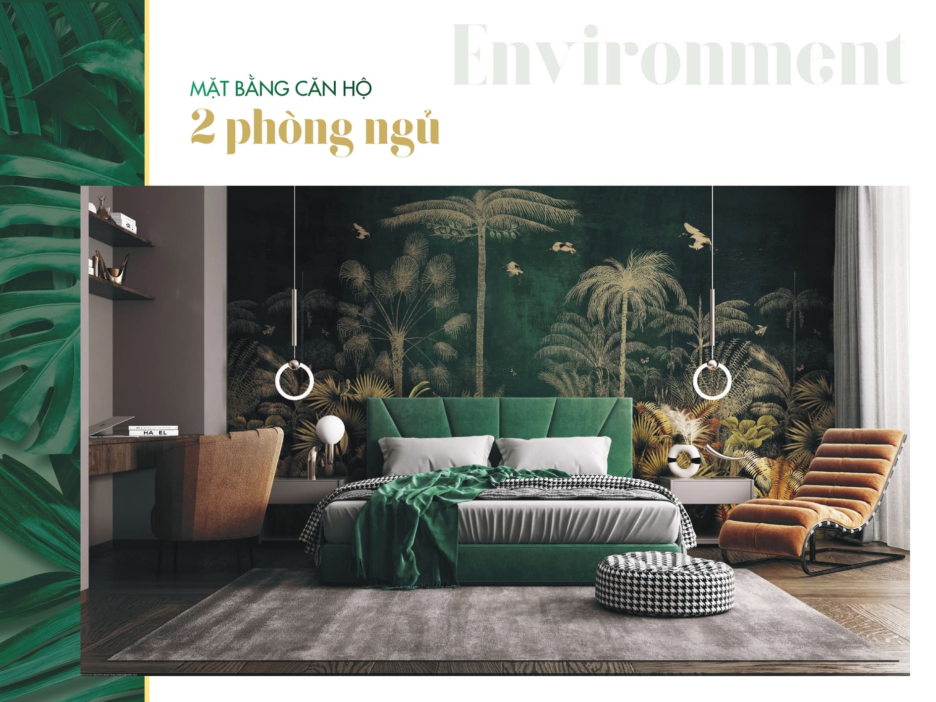 Mặt bằng tổng thể căn hộ 2 phòng ngủ The Park Avenue Quận 11