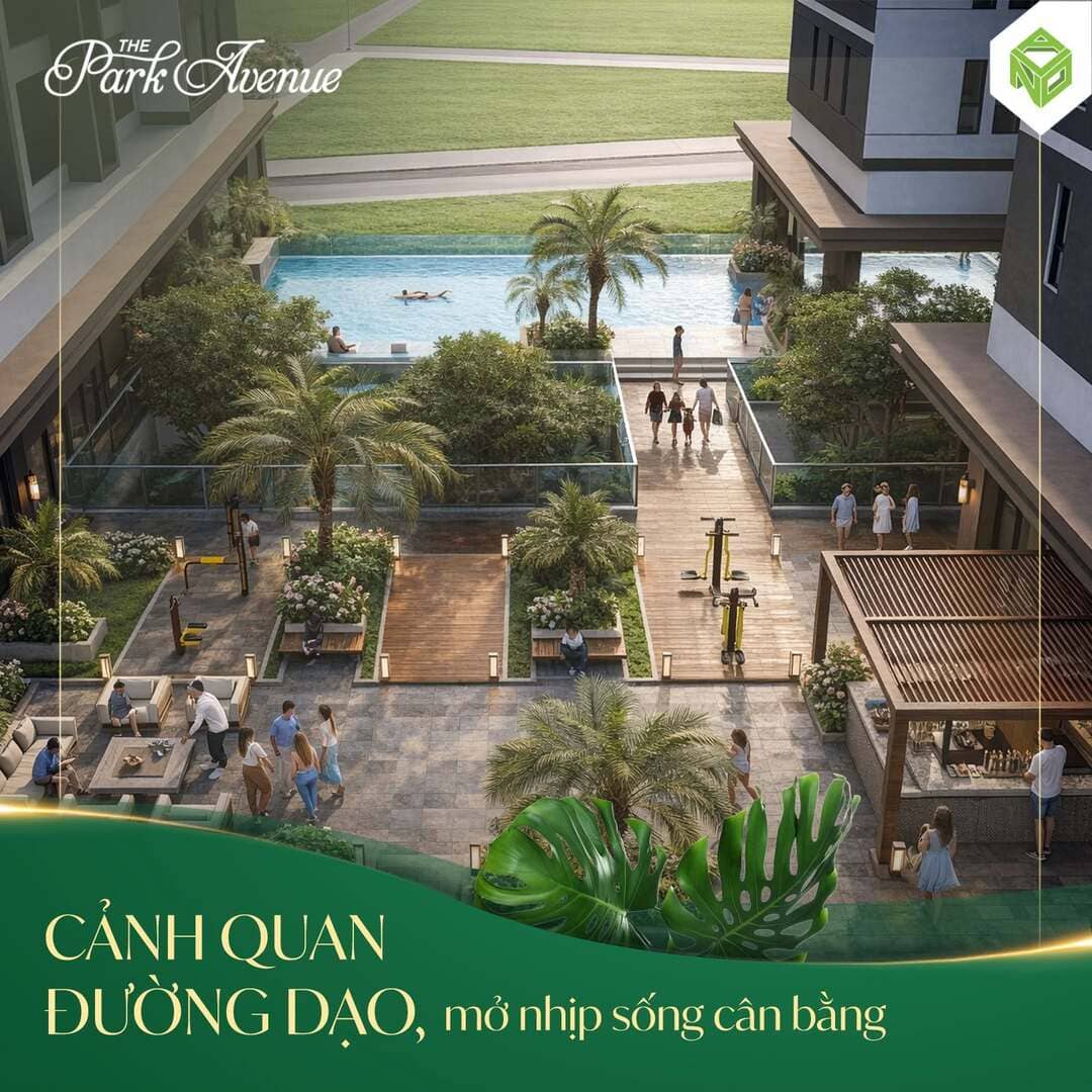Đường dạo bộ và công viên cảnh quan trên cao The Park Avenue