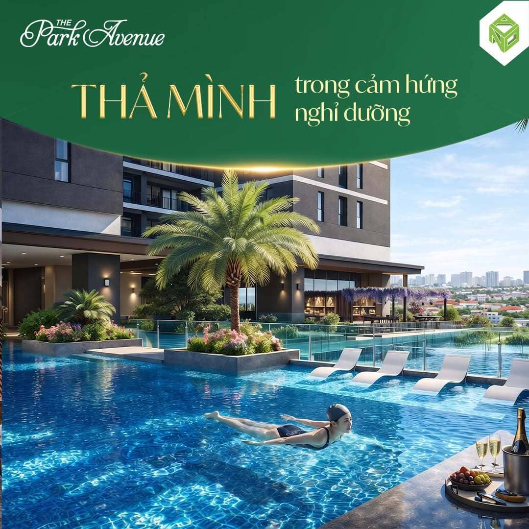 Khu nghỉ dưỡng và hồ bơi tầng cao tại The Park Avenue